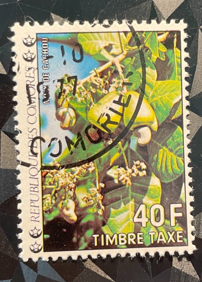 Série Flore et faune : Timbre-taxe au type Noix de cajou / Anacardier