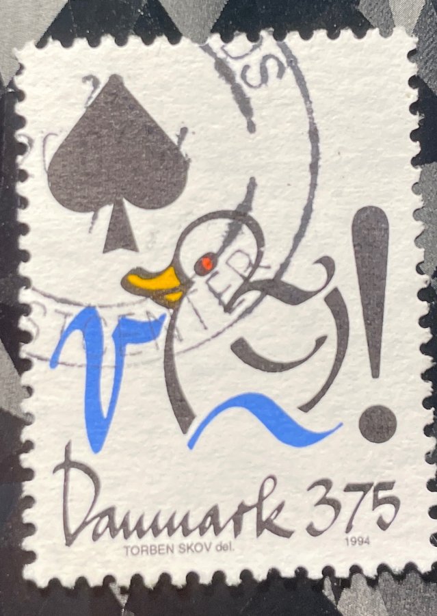 Timbre commémoratif illustrant Le Vilain Petit Canard de Hans Christian Andersen