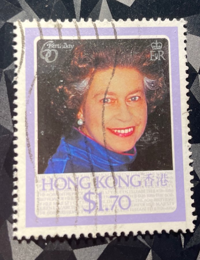 Timbre commémoratif du 60e anniversaire de la reine Elizabeth II avec portrait photographique et valeur faciale de $1.70